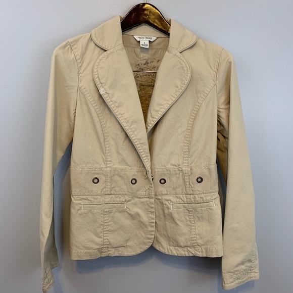 White House Black Market Jackets & Blazers - White House Black Market cream/tan jacket sz 6